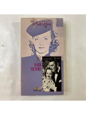 Dark Victory 1939 VHS Classic Bette Davis & George Brent Black & White Pre-Owned